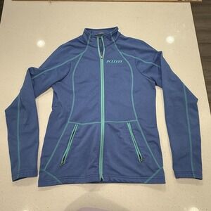 Klim Sundance Womens Small Mid-Layer Jacket Rainforest Green/Blue Full Zip